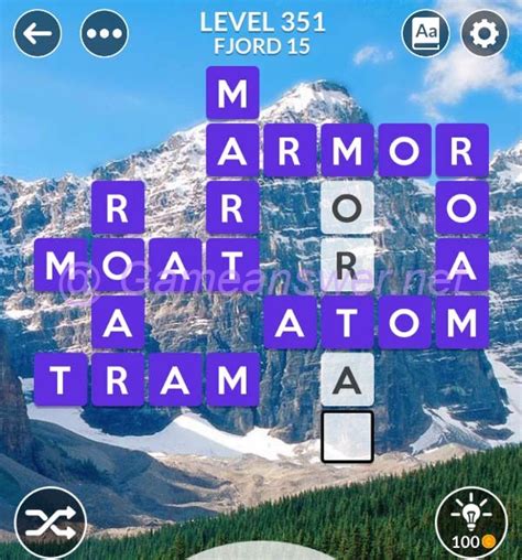 Wordscapes Level 351 .